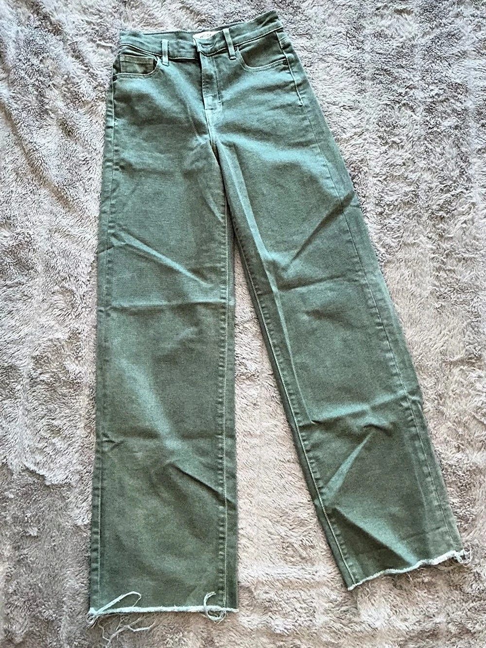HIDDEN Women's Wide Leg Jeans in Green Waist 25